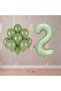Bal10 2 Year Old Green Themed Birthday Party Set