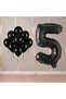 Rönesans 5 Year Old Black Themed Birthday Party Set