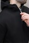 Black Hooded Zipper Detailed Men's Tracksuit Set E7367 - 6