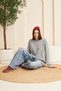 Crew Neck 100% Cotton Washed Long Sleeve T-Shirt - 4