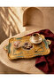 2-Piece Italian Rosewood Patterned Coffee Presentation Tray 20X30 cm Decorative Tray with Gold Handles - 3