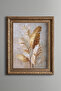 Golden Tropical Leaves - Vintage Patterned Painting - Thick Model