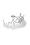 Tiara copii alb 8.5cm - 2