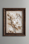 White Magnolias - Vintage Patterned Painting - Thick Model