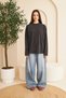 Crew Neck 100% Cotton Washed Long Sleeve T-Shirt - 3
