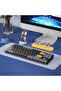 GD87 87 Keys Dual-Mode Wireless RGB Mechanical Gaming Keyboard, Yellow Switch, 1200mAh, Brown Sugar - 2
