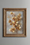Golden Eucalyptus Branches - Vintage Patterned Painting - Thick Model