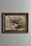 Olive Branches in Soil Test Pattern - Vintage Patterned Painting - Thick Model