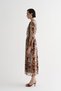 Patterned Long Dress Animal - 4