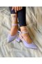 Dubai Lila Suede 5 cm Heel Sandals - 4