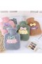 1 Liter Polar Plush Braided, Ribbon-Haired Girl Model Hot Water Bag (K0)