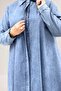 68023 Plus Size Mevlana Cut Lyocell Denim Shirt - Snow Wash Ice Blue - 2