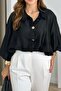 Jakarli Standing Collar, Gold Buttoned Thin Bomber Jacket Shirt Per9775 - 3