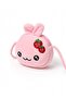 Gift for Girls: Pink Strawberry Embroidered Plush Mini Bag |   Hanging Cross Model - 2