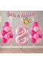 Best Pink Color Themed Numbered Birthday Party Set Age-8