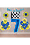 Rönesans Yellow-Navy Blue Football Fan Themed Birthday Party Set Age-7