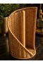 Decorative Rattan Paper Towel Holder Stand Kitchen Paper Towel Holder with Bamboo Pole - 3