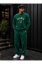 Men's Iconic Studio London Printed Crew Neck Regular Fit Men's Tracksuit Set / Straight Leg Bottom