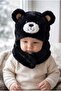 0-12 Months Boy & Baby Plush Figured Winter Beanie with Fleece Inside and Tieable at the Neck
