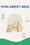 Wooden Tractor Toy Natural Handmade Paintable Educational Toy + 6-Piece Paint Set Gift - 3