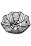 Halloween Spider Web Patterned Candy Bowl Black - 2