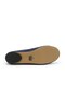 Navy Blue Color Patent Leather Suede Garnished Round Toe Women's Ballerinas - 6