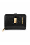 Women's Gold Detailed, Stylish and Convenient Multi-Compartment Wallet Lezard - 3