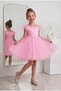 Girls' Eliz Model Tulle Sleeve Dress, Graduation Birthday Dress - 2