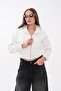 Short Kangaroo Pocket Zippered Three-Yarn Sweatshirt - 6