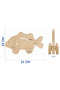 Wooden Fish Toy Natural Handmade Paintable Educational Toy + 6-Piece Paint Set Gift - 5