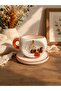 Handmade Autumn-Themed Ceramic Mug 240ml (Specify the Letter You Want after Ordering in the Message) - 2