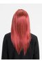 Crimson Color Straight Cut Long Party Wig Toupee Hair (K0) - 2