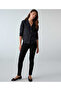 Kumaş mix skinny pantolon