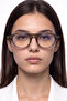 Marbling Gray Blue Light Protective Glasses