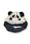 1-3 Years Old Boy's Plush Fleece Lined Winter Beanie with Figure and Tie-Down Feature at the Neck - 2
