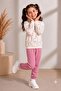 Girl's Heart Patterned School Daily Tracksuit Set Esf7035 - 3