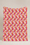 Solar Aura Geometric Patterned Multi-Purpose Fleece Blanket & Coverlet