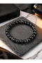 Men's Black Onyx Natural Stone Bracelet – Stylish and Modern Men's Jewelry