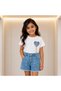Girl's Set, White Color - 2
