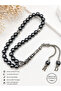 Gift for Spouse, Hematite Stone Prayer Beads with Letter Detail and Wooden Box - 2