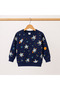 Boy's Patterned Cotton Comfortable Fit Pajama Set |   Long Sleeve Children's Pajamas - 4