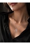 Zircon Stone Horseshoe Necklace - Stainless Steel Luck Necklace - 2