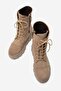 Harinel Women's Genuine Leather Boots Mink Suede - 4