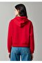 Jeans Printed Zippered Hooded Women's Sweatshirt. - 3