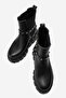 Harvolime Women's Genuine Leather Boots Black - 4