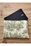 15-16 Inch MacBook Compatible Quilted Laptop Sleeve - Old Time Green (41X31 cm)