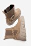 Harvolime Women's Genuine Leather Boots Mink Suede - 5
