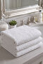 White Natural Color 3-Piece 100% Cotton Towel Set 50X90 - 6