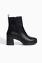 D794 Daily Women's Zippered Thick Heeled Boots - 4