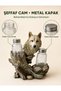 Wolf Figured Salt and Pepper Shaker Set, Double Glass Container, Decorative Kitchen Tableware Accessory, Gift Product - 6